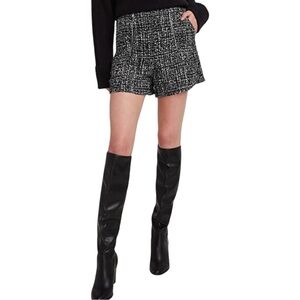 Express Black and White High Waist Women Shorts